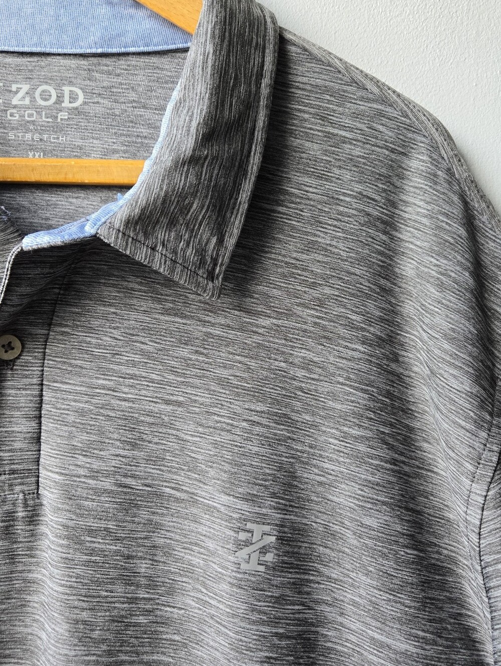 Izod Men's XXL Performance Polo Heathered Charcoal Golf 2X With Stretch